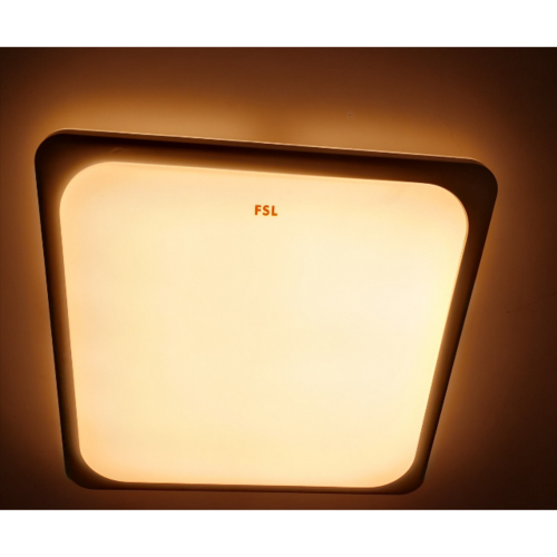 fsl佛山照明led吸顶灯简约现代方形三色调光客厅卧室亚克力灯具灯饰