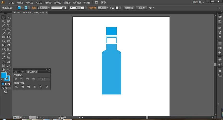 ai怎么画瓶子平面图?