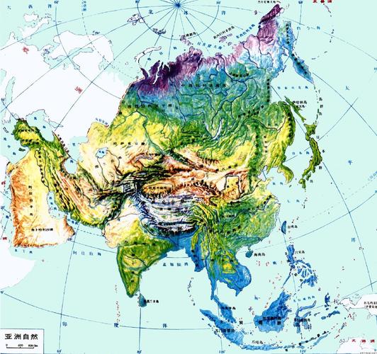 亚洲什么地形主要分布在什么