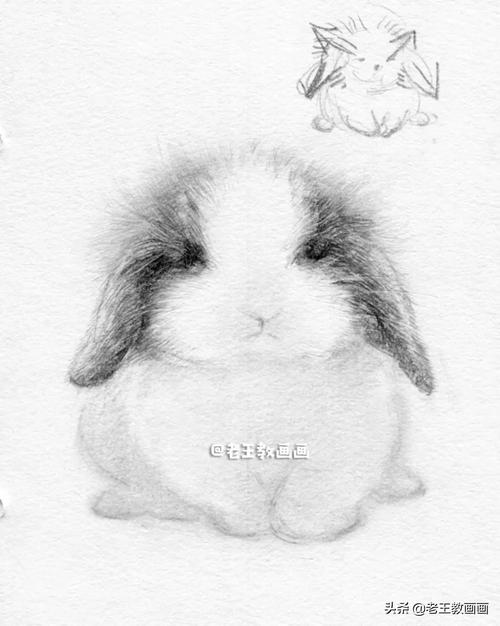 素描兔子的画法步骤