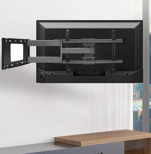 可伸缩的电视机挂墙支架3275寸电视挂架伸缩旋转支架壁挂360度挂墙