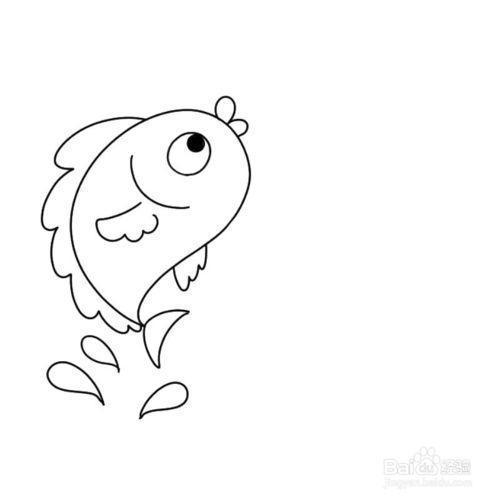 鲤鱼的画法简笔画卡通