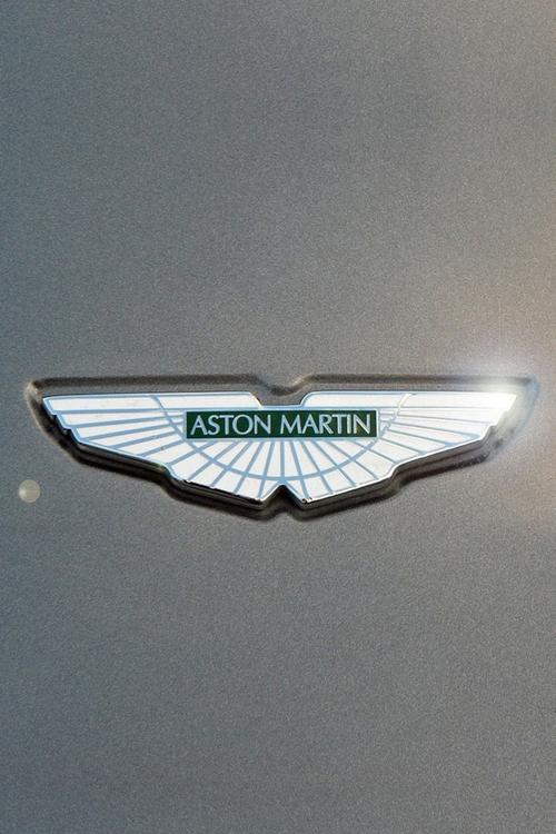 阿斯顿马丁标志灰色背景,汽车-手机壁纸