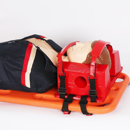铲式担架板式塑料担架配套用头部固定器 紧急救援护头固定器