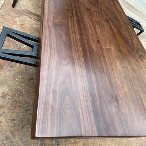 北美黑胡桃木桌板餐桌茶桌原木大板吧台实木板桌面板老榆木板定制