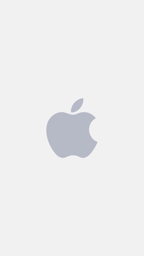苹果徽标白色背景,标志-手机壁纸