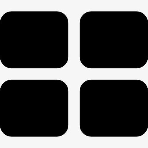 四黑方块图标免抠素材免费下载_觅元素51yuansu.com