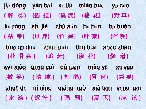 二年级语文下册读拼音写汉字的课件