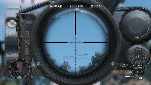 这个狙击瞄准镜怎么用镜中的标志测距?