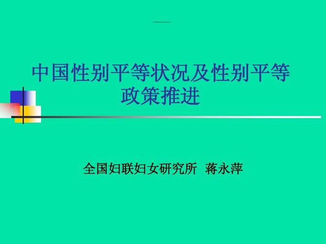 net 中国性别平等状况及性别平等 政策推进 全国妇联妇女研究所 蒋永