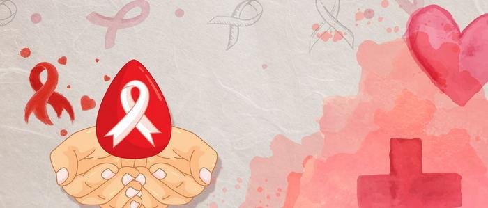 搜图123 广告背景 > 手绘预防艾滋病海报设计