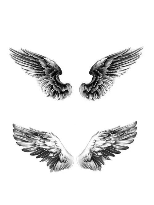 翅膀纹身图案