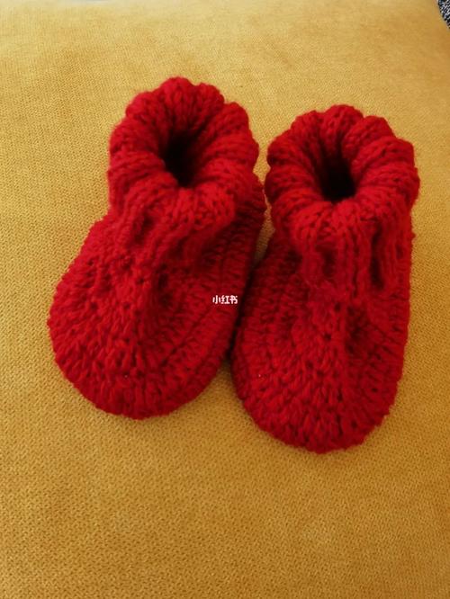 婴儿毛线鞋