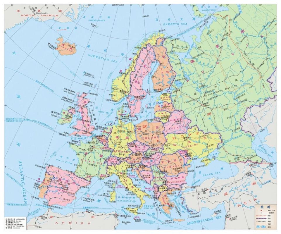 欧洲政区图