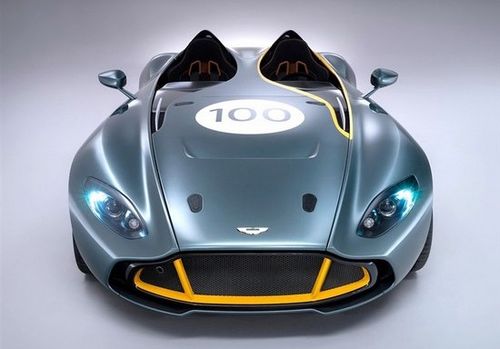speedster概念车借鉴了阿斯顿·马丁v12 vantage车型和经典的dbr1赛车