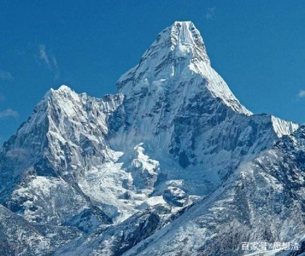 喜马拉雅山珠穆朗玛峰心中有山背有山靠
