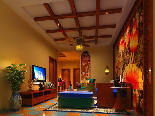 室内设计 装修知识 东南亚风格家居装修 爱上浓郁的热带风情!