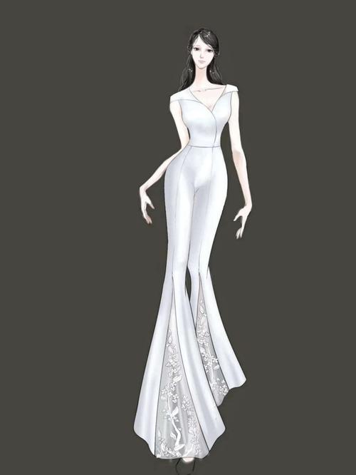 shiniuni 婚纱手稿图 - shiniuni婚纱礼服高级定制设计 - 设计师品牌