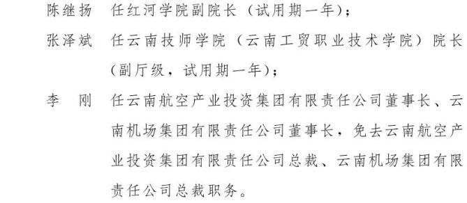 云南省人民政府发布一批任免职通知,涉及12名干部