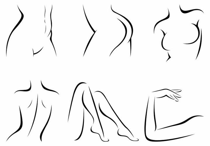 女人身体轮廓简笔画