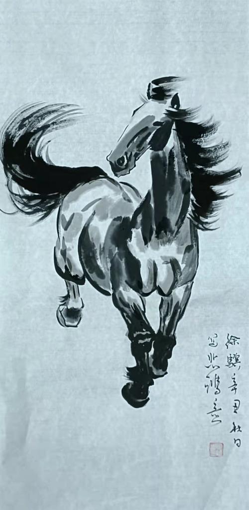 说到擅长画马的画家,人们第一个想到的就是徐悲鸿,其著名的骏马图作品