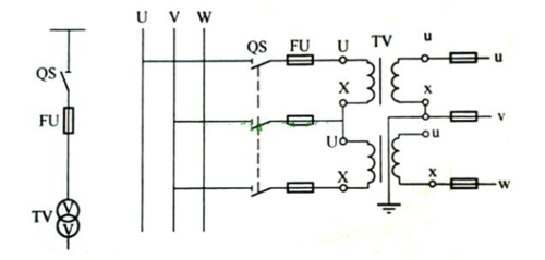 电压互感器的接线
