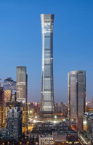 原创北京第一高楼高528米耗资240亿是中国当代十大建筑之一