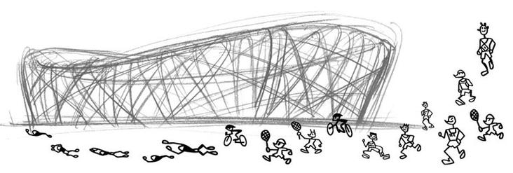 奥运会图片北京奥运会鸟巢简笔画图片