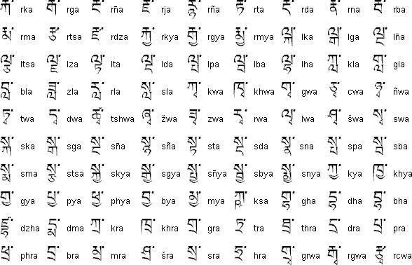 梵文发音图表