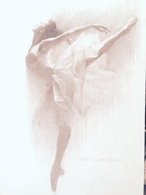 芭蕾舞图片手绘素描