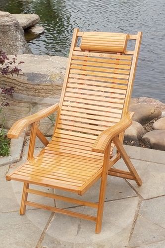 躺椅家用舒适老人夏季单人椅老式折叠午休木质摇椅阳台休闲椅 - d[s43