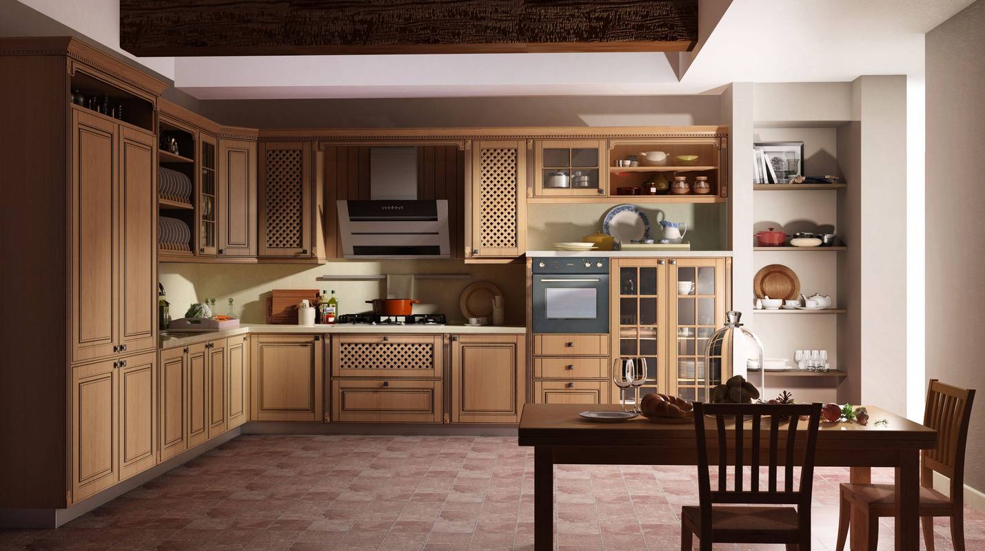 119平米两居室北欧风格厨房橱柜拉篮装修效果图