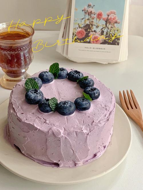 08蓝莓果酱奶油蛋糕 | 自制蓝莓酱