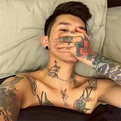霸气男生纹身头像图片超酷社会高清照片