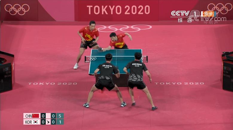 减字木兰花贺东京奥运会男子乒乓球团体赛中国夺冠