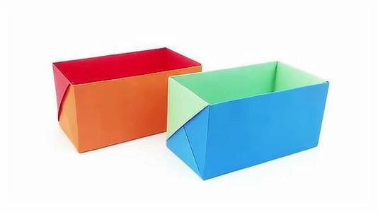 视频一张纸折出个长方形盒子收纳你的桌面小东西手工diy折纸教程