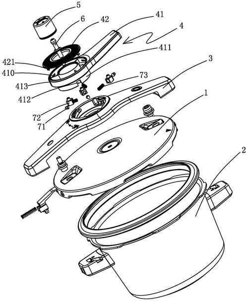 压力锅的锅盖组件及压力锅的制作方法
