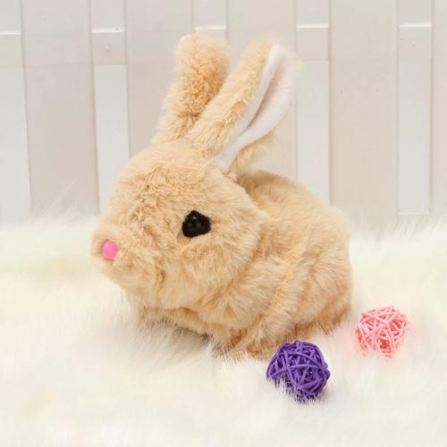 可爱毛绒电动小兔子儿童玩具仿真兔子会走会动会叫宝宝男女孩礼物