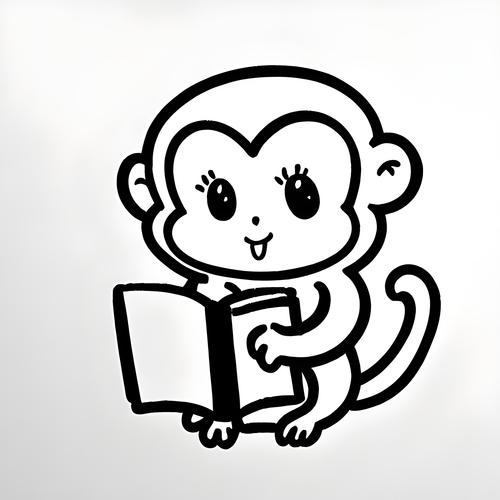 卡通猴子怎么画简笔画