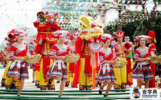 三月三歌圩,汉族及多个少数民族的传统节日,时在农历三月初三.