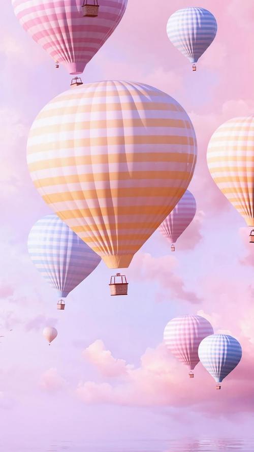 浪漫唯美梦幻的热气球风光