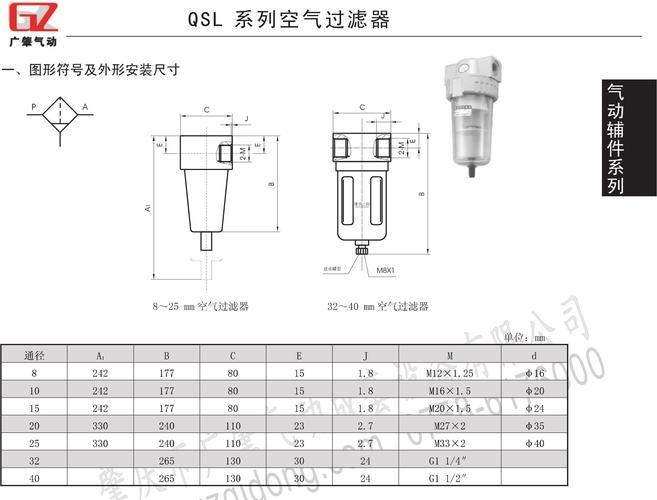 qsl系列空气过滤器-其它-肇庆市广肇气动成套设备有限公司-今日制造