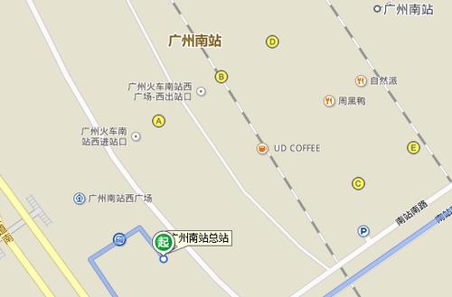 广州南站高铁一下车怎么走去搭番110路公交?