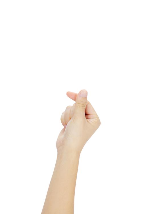 大拇指食指手势心形图片