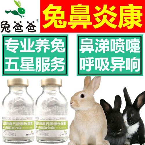 兔爸爸兔鼻炎康兔用鼻炎肺炎药兔子鼻炎针打喷嚏药流鼻涕感冒药兔