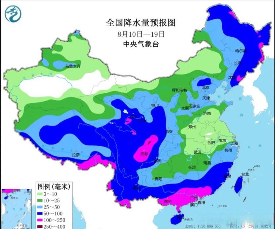 未来十天全国中期天气预报:华西华南降水增多,东北中东部风雨来袭