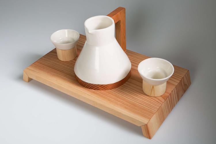 陶瓷,木茶具,白色,茶具
