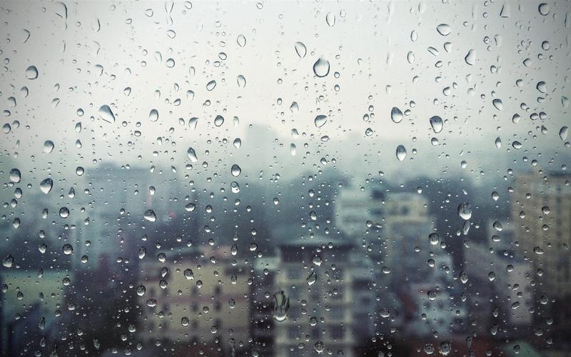 窗户,玻璃,雨水,水滴