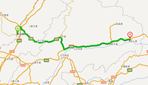 达州到重庆巫山 怎么坐车 路线怎样 求简单点
