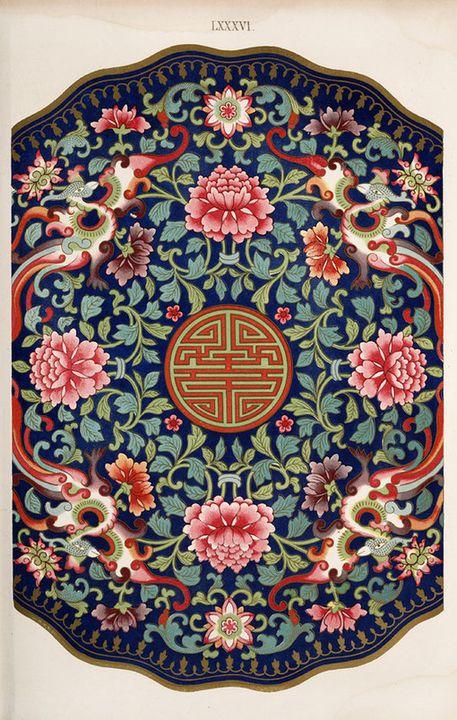 一枝花-,一枝花-,中国传统纹饰,重复,花纹